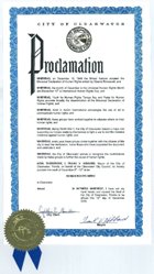 Proclamación del Alcalde de Clearwater